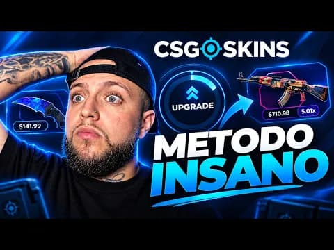 METODO INFALIVEL PARA PROFITAR NO UPGRADE CSGOSKINS! Dobrei minha banca.