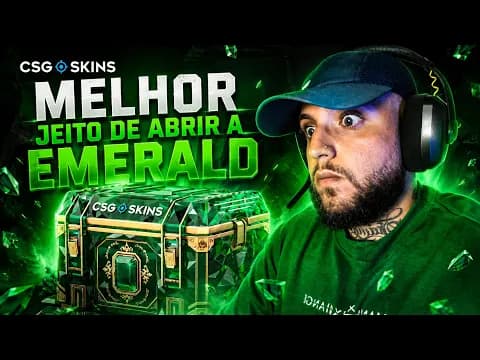 A MELHOR FORMA DE ABRIR A EMERALD NO CSGOSKINS! Lucrei muito. (cupom de $5)